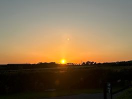 Sunset at campsite