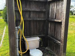 Outside toilets