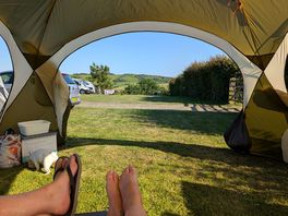 The gorgeous view from pitch 1.