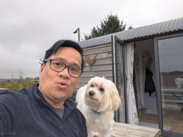 My furry son 🤣 milo is enjoying too