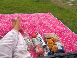 Breakfast outside tent