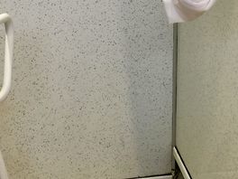 Filthy toilet and shower