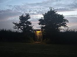 The compost loo by night