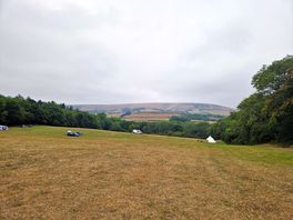 View from top of field