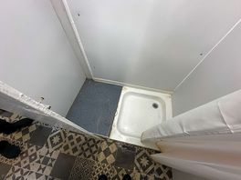 Manky filthy shower.