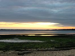 Sunset on harkstead beach