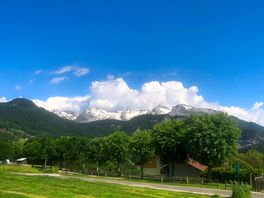 View of the mountains from the campsite
