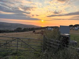 Sunset over the campsite