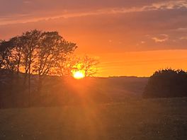 Beautiful evening sunset