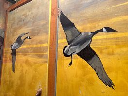 Beautiful art in the showers and toilets
