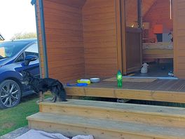 The porch is big enough to