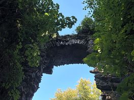 Ruins in wood next door to site.