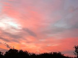 Sunset from the pitch.