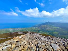 Looking down from the hills