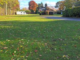 Looking into site from entrance end. all grass pitches
