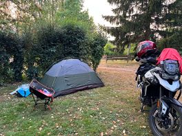 Tent and moto. an ideal place!