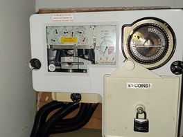 One pound coins electricity metre.2