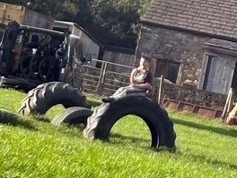 Kids on site park.