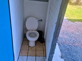 The only toilet on site would not want to be shy at night using it