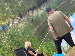 Fishing with her dad