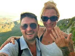 She said yes at the top of mount snowden