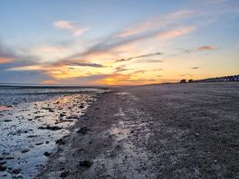 Sea near by with great sunset