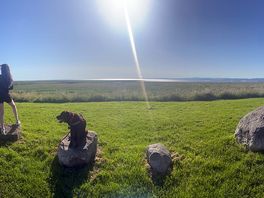 View of morecambe bay from campsite