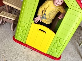 Built a house for the owner and my son played init x