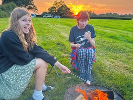 Toasting marshmallows