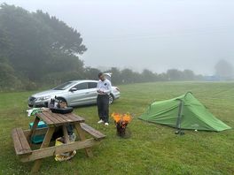 Setting up camp