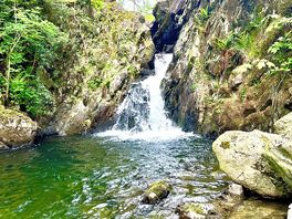 Some of the fairy pools of the waterfall