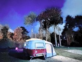 At night