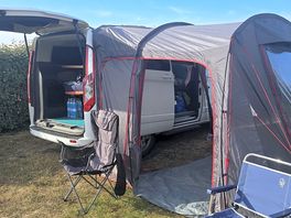 Pitch near toilet block
