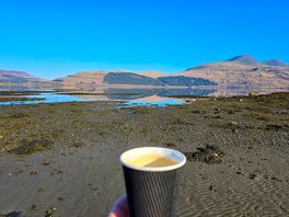 Morning coffee from the store