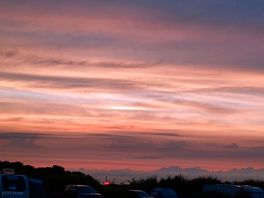 The evening sunset