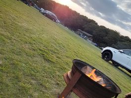 Sunset on site