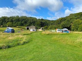 Looking back up to the farm