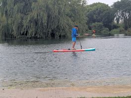 The lake.