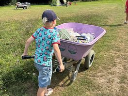 No cars = giant wheelbarrows!