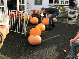 The local pub with a pumpkin competition