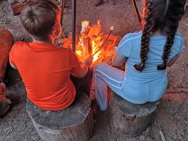 Kids making memories.