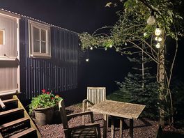 Lovely lights outside the hut