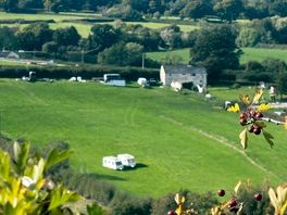 Birds eye view of the campsite