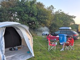 Our little set up, plenty of space!