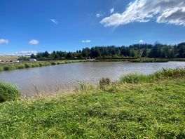 One of the lakes on site