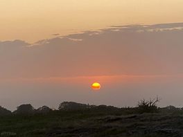 Sunset from road adjoining campsite