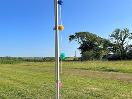 View from ‘tigger’ across the wild flower meadow. tranquil and serene 🚐🏕️💚
