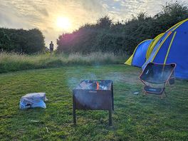 Fire and sunset 😊