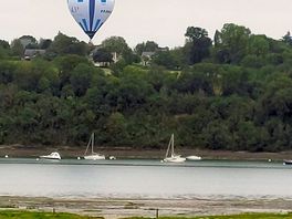 Vue sur la rance depuis l'entrée du camping