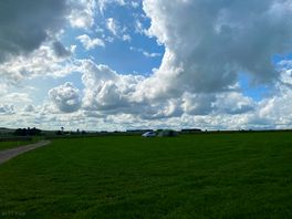 Photo of our tent pitched in the middle as last ones to leave